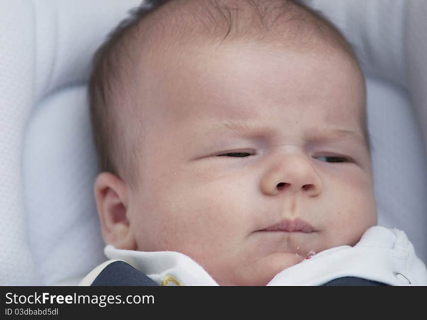 Beautiful little boy. Close-up image.