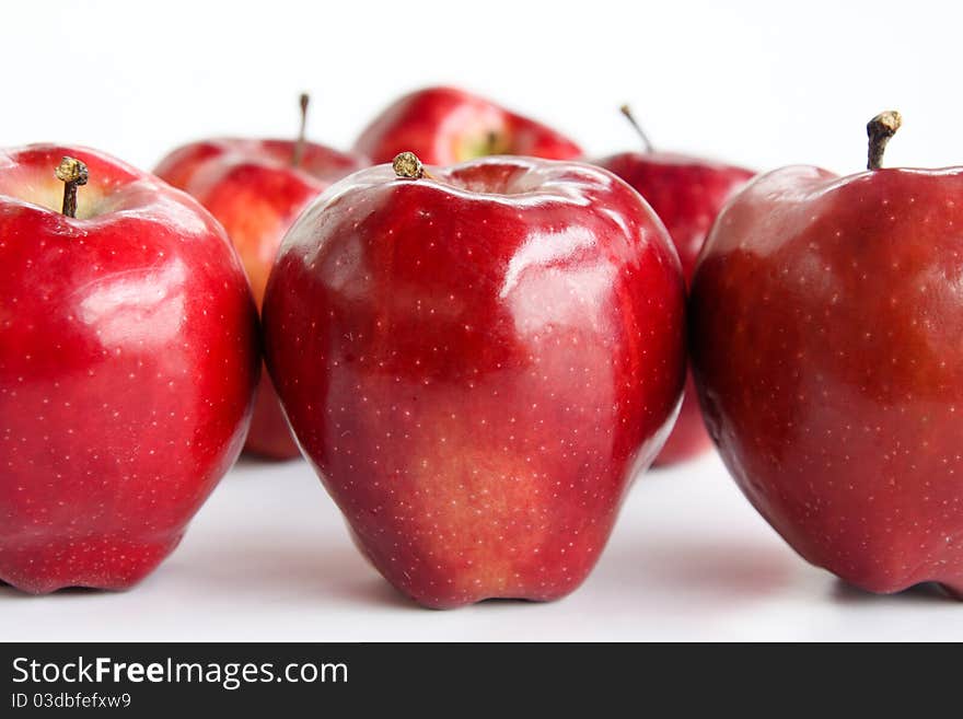 Red Apple on white background on isolate. Red Apple on white background on isolate