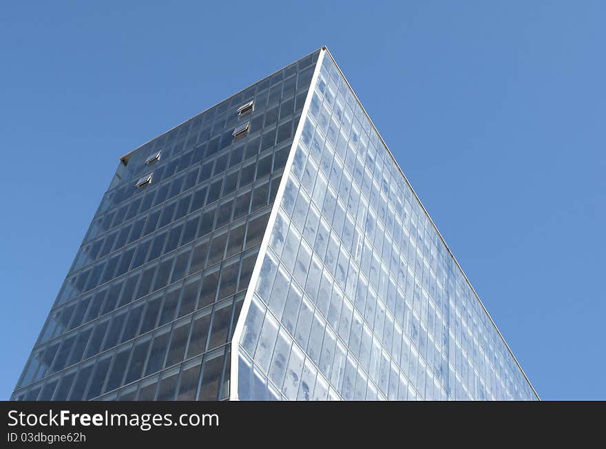 Office building exterior taken in day light. Office building exterior taken in day light