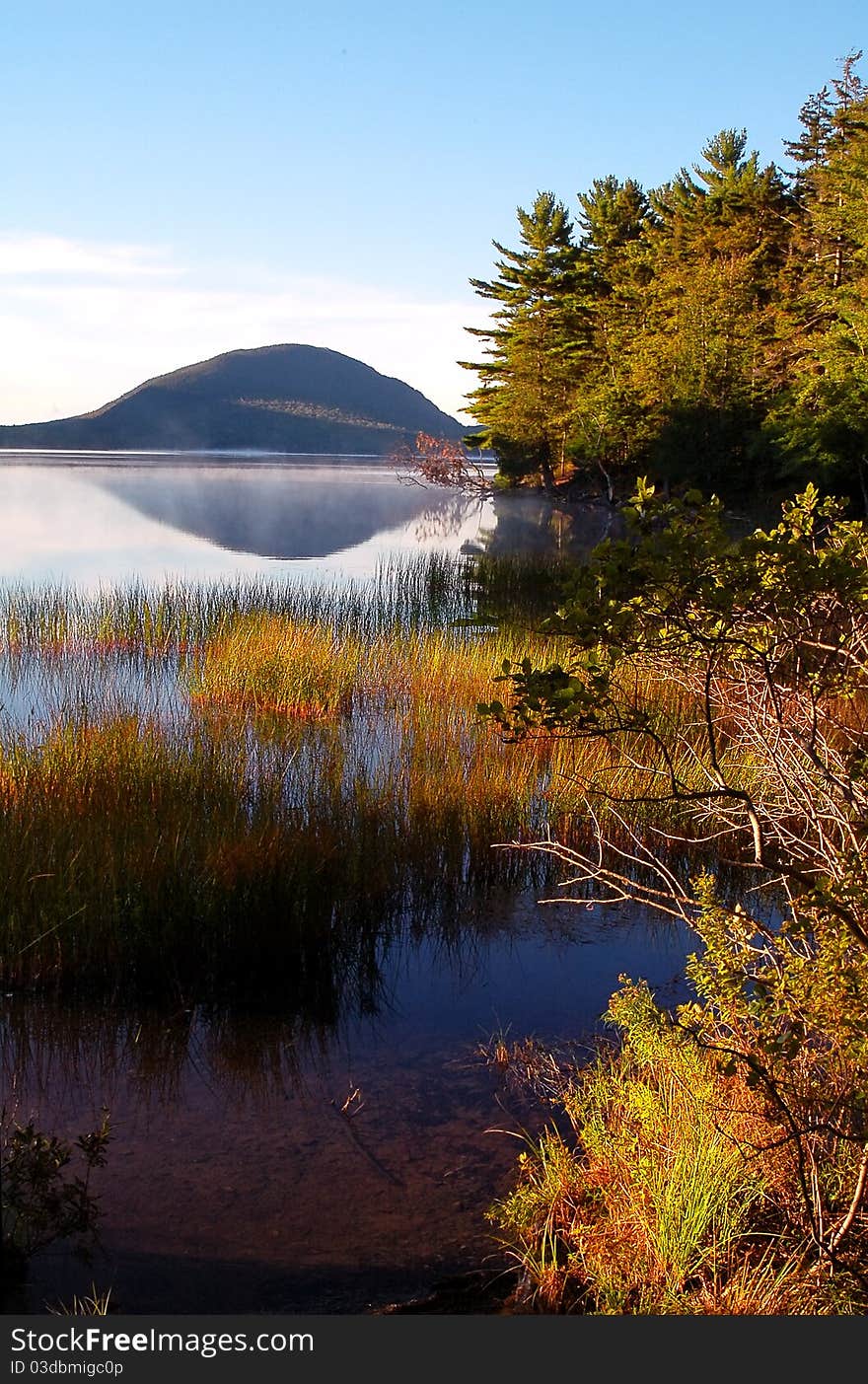 In an early morning in Acadia National Park. In an early morning in Acadia National Park