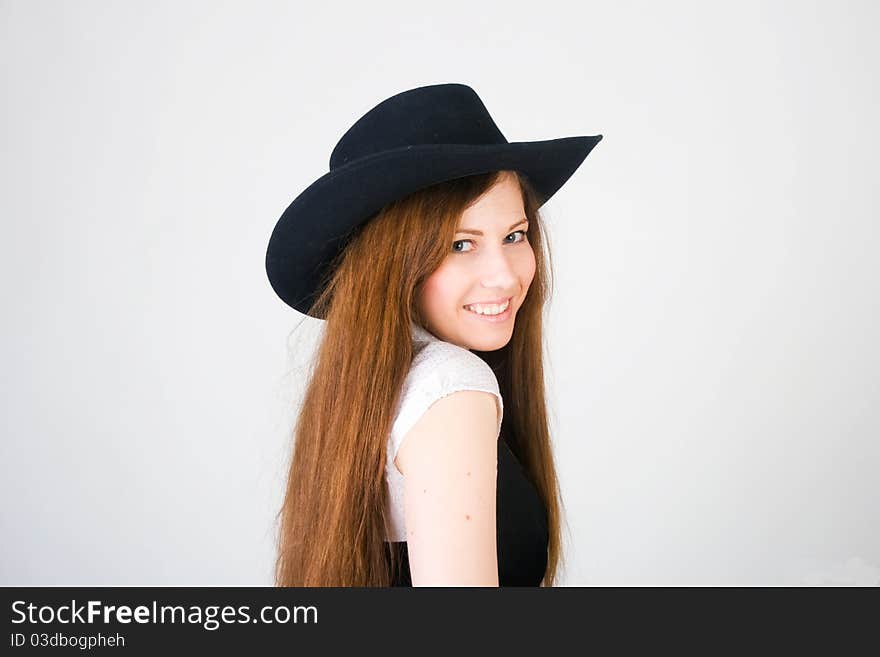 Portrait Girl With Hat