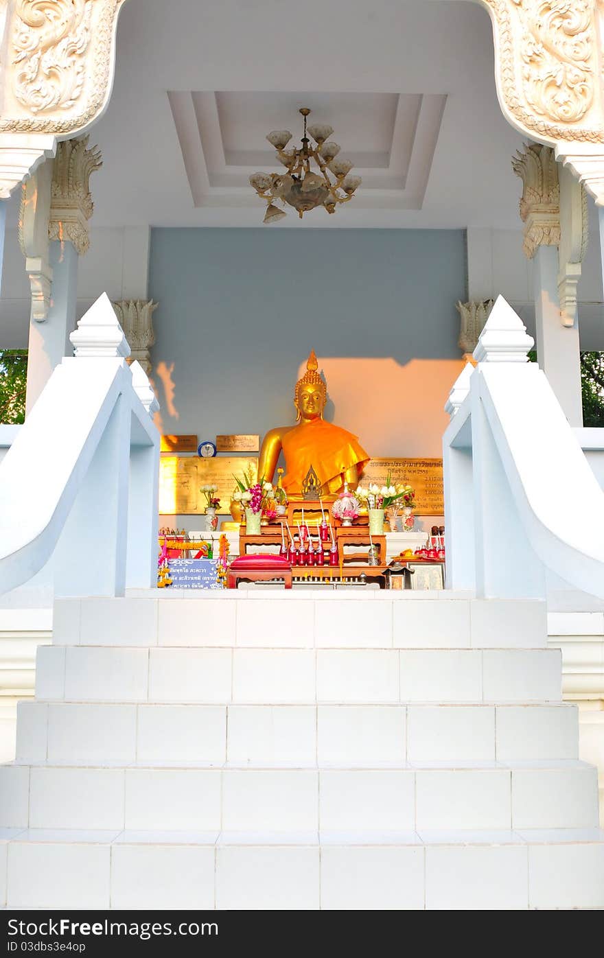 Thai buddha in Burapha University, Thailand. Thai buddha in Burapha University, Thailand.