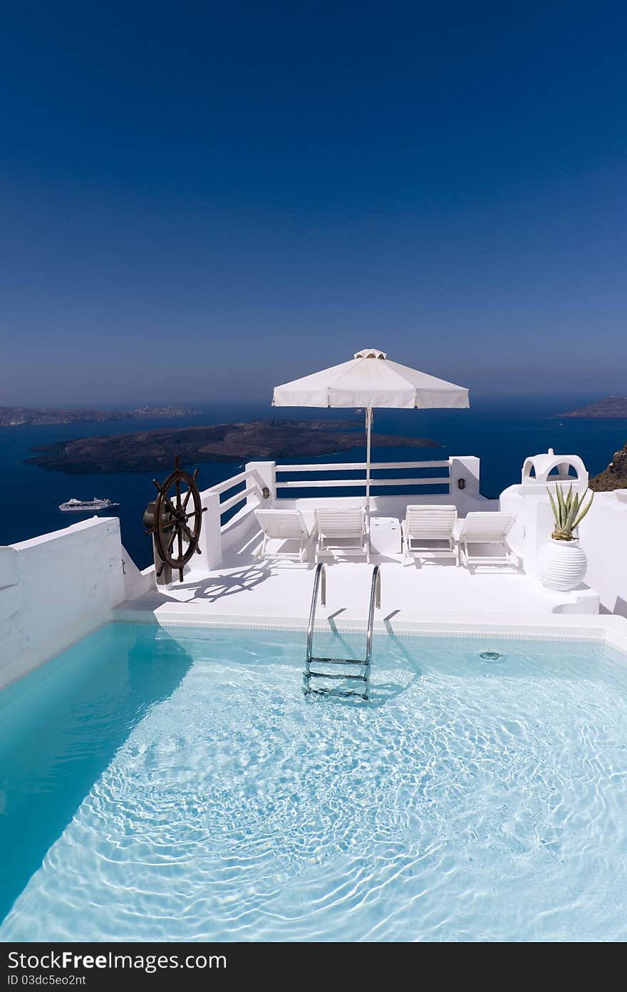 Beautiful view in Santorini (Greece). Beautiful view in Santorini (Greece)