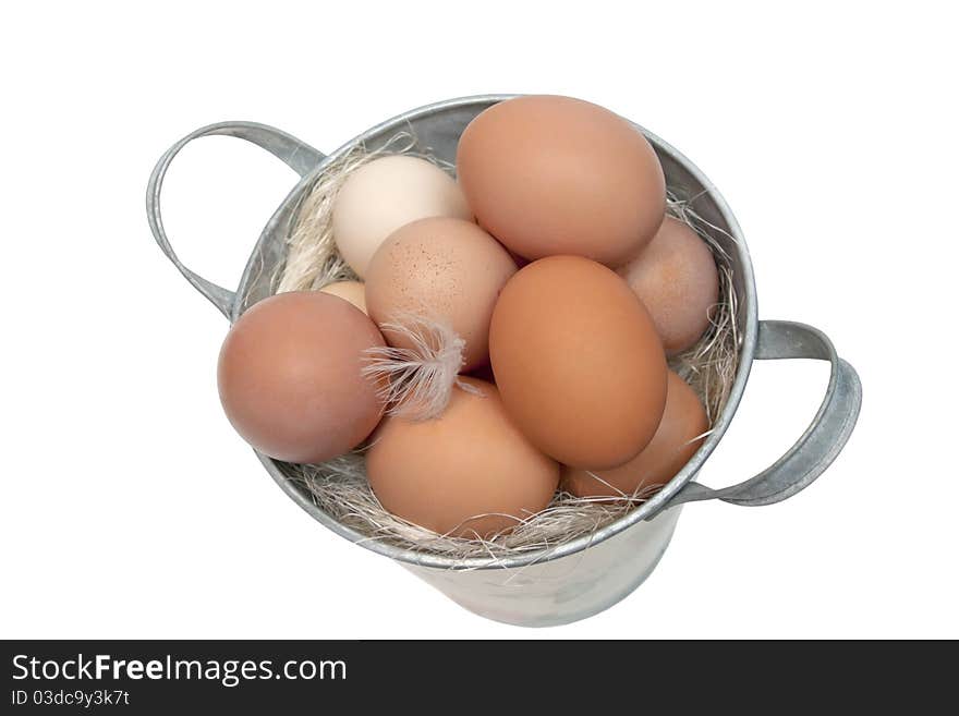 Eggs in a bucket