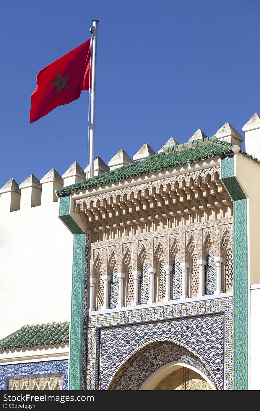 Palace in Fez in Marocco