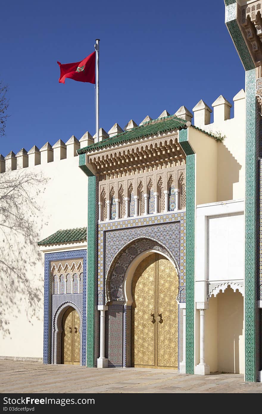 Palace in Fez in Marocco