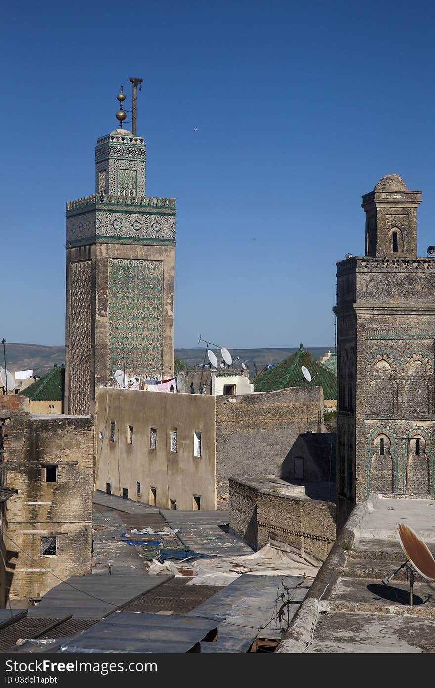 Mosque In Fes In Marocco