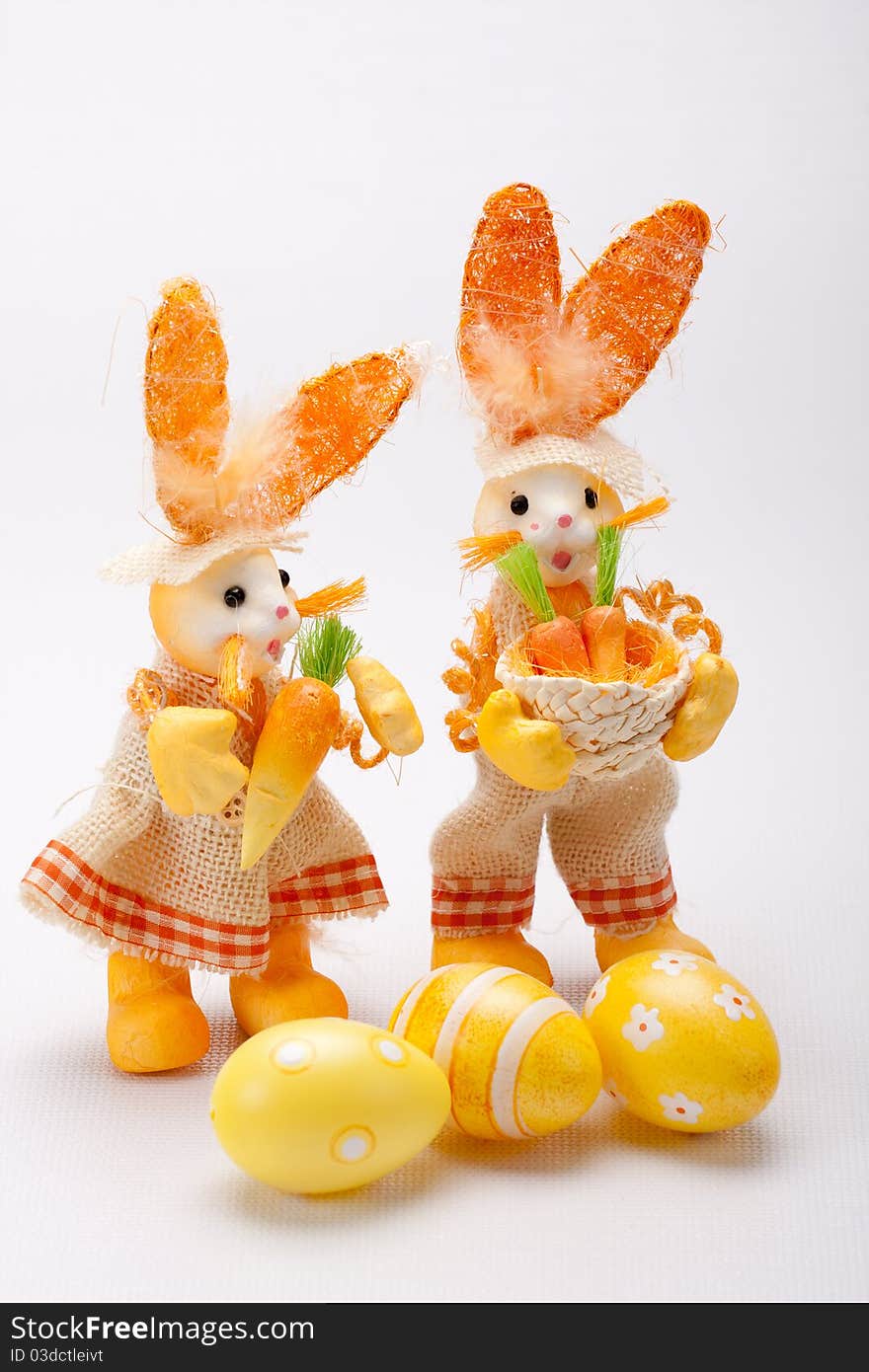 Orange Bunnies Couple