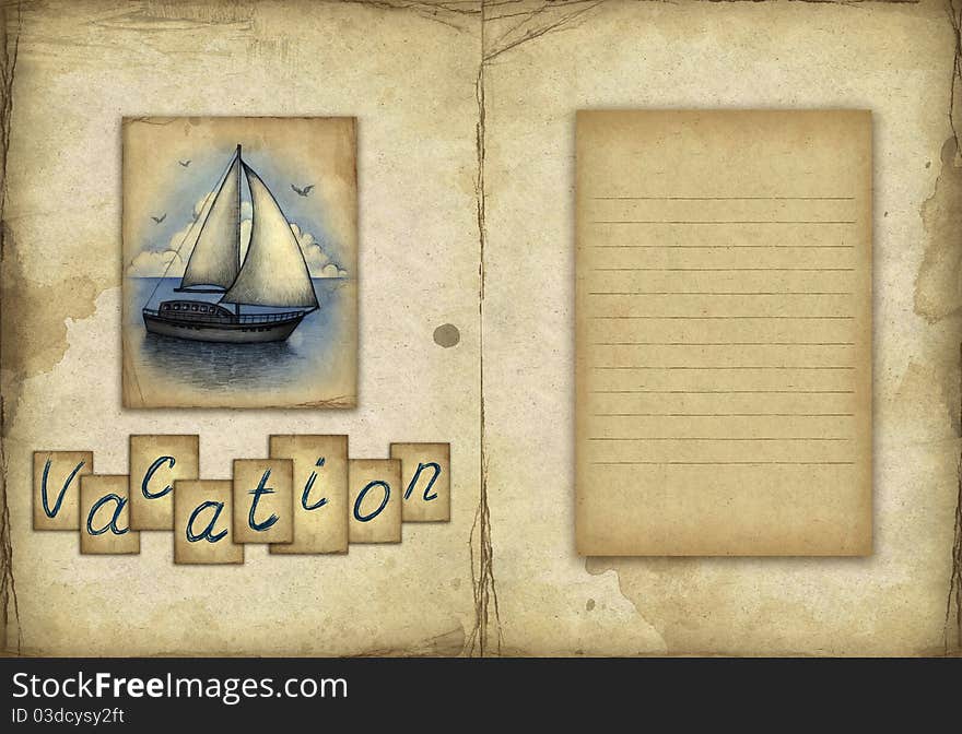 Illustration Of Sailing Boat