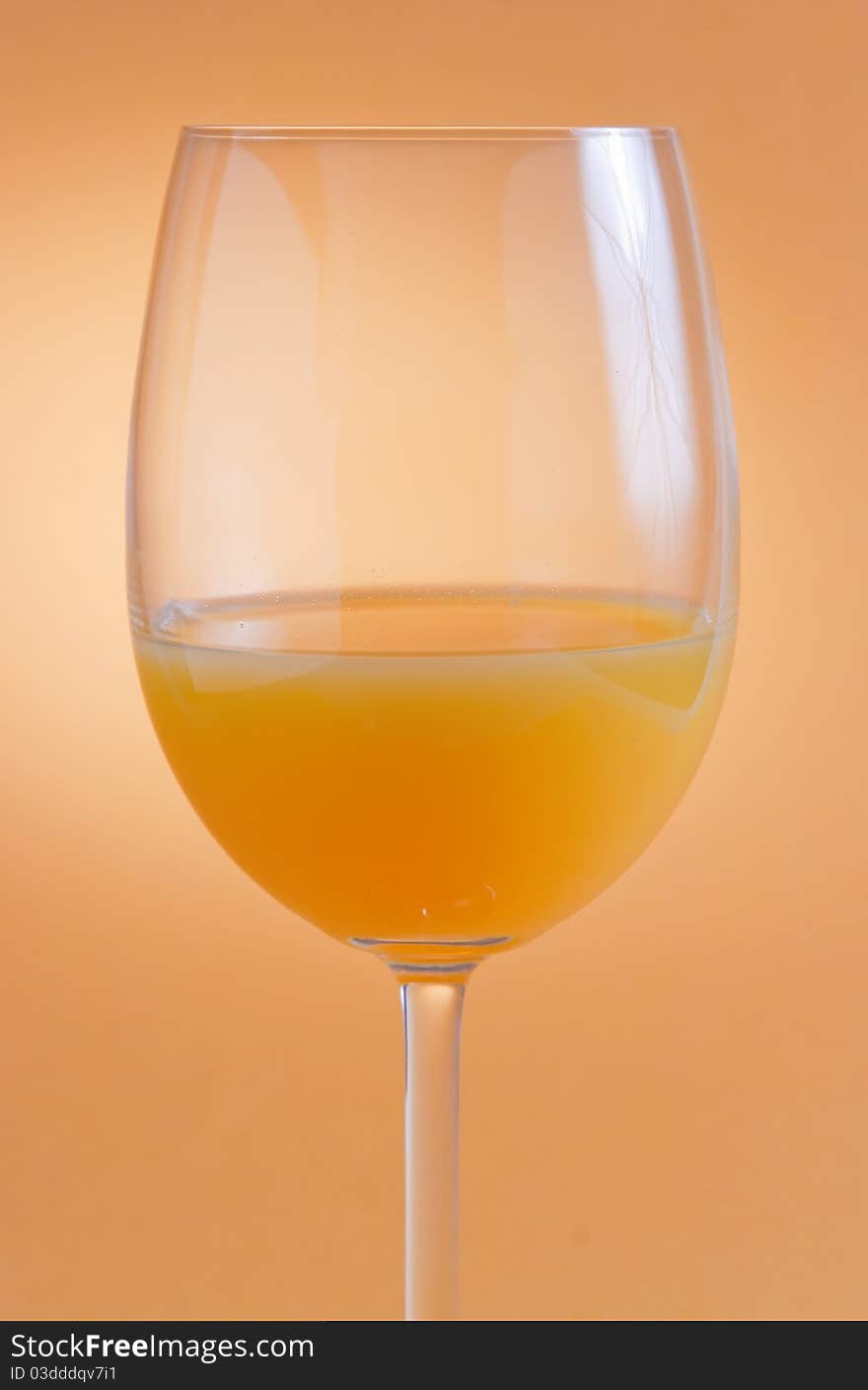 A glass of orange juice