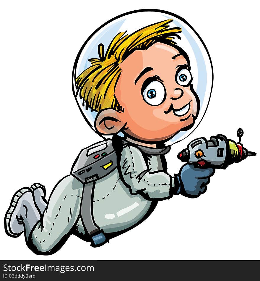 Cute Cartoon Of Spaceman