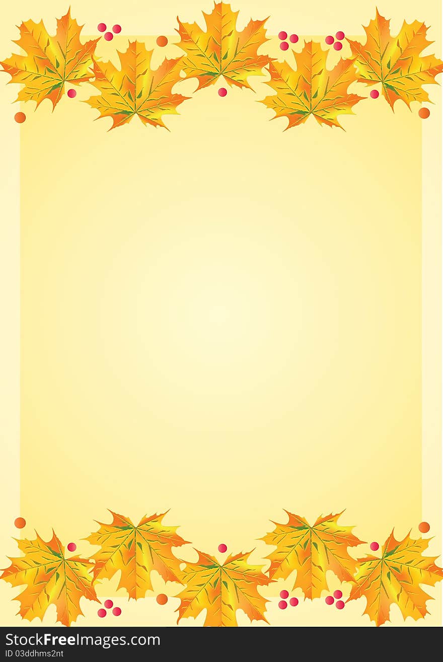 Autumn leafs template