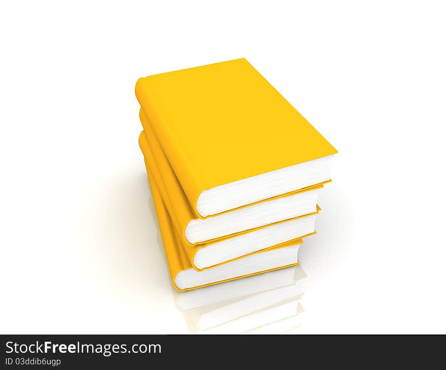 Book concept in 3D style