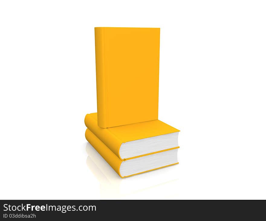 Book concept in 3D style