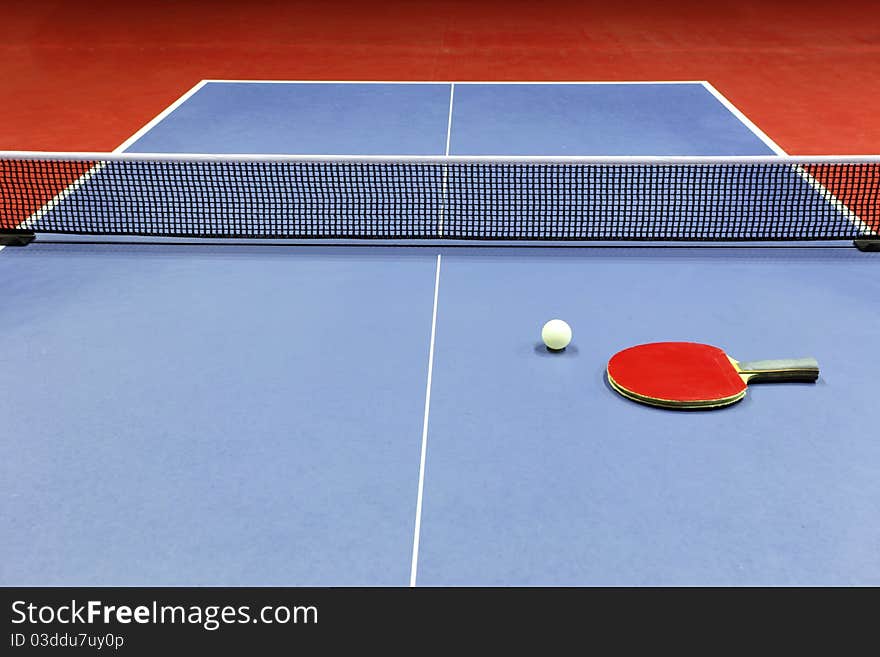 Equipment for table tennis - racket, ball, table