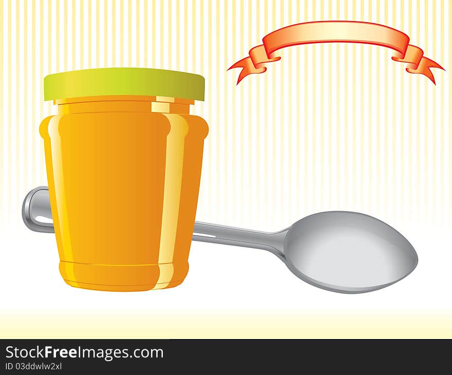 Food container and spoon