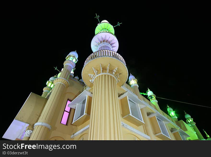 Muslim (Arab) Mosque, Kovalam, Kerala, South India