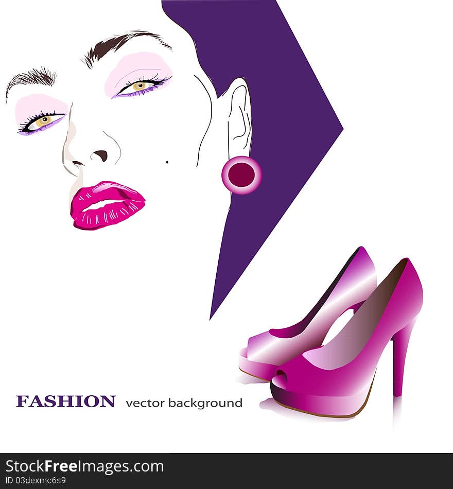 Background on the topic of fashion in pink. Background on the topic of fashion in pink