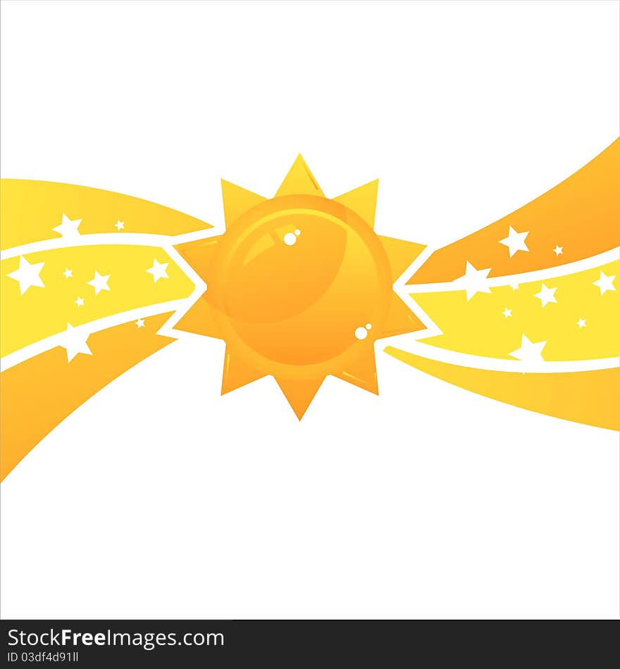 Glossy sun background