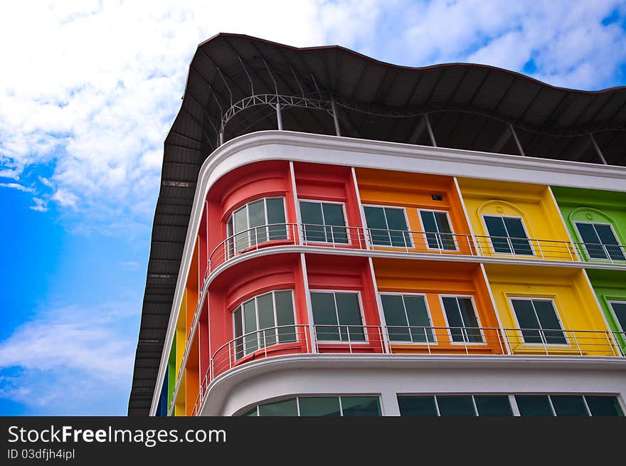 The new commercial buildings at Chanthaburi,Thailand. The new commercial buildings at Chanthaburi,Thailand.