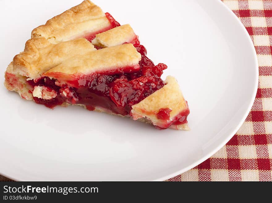 American pie cherry filling - a traditional dessert.