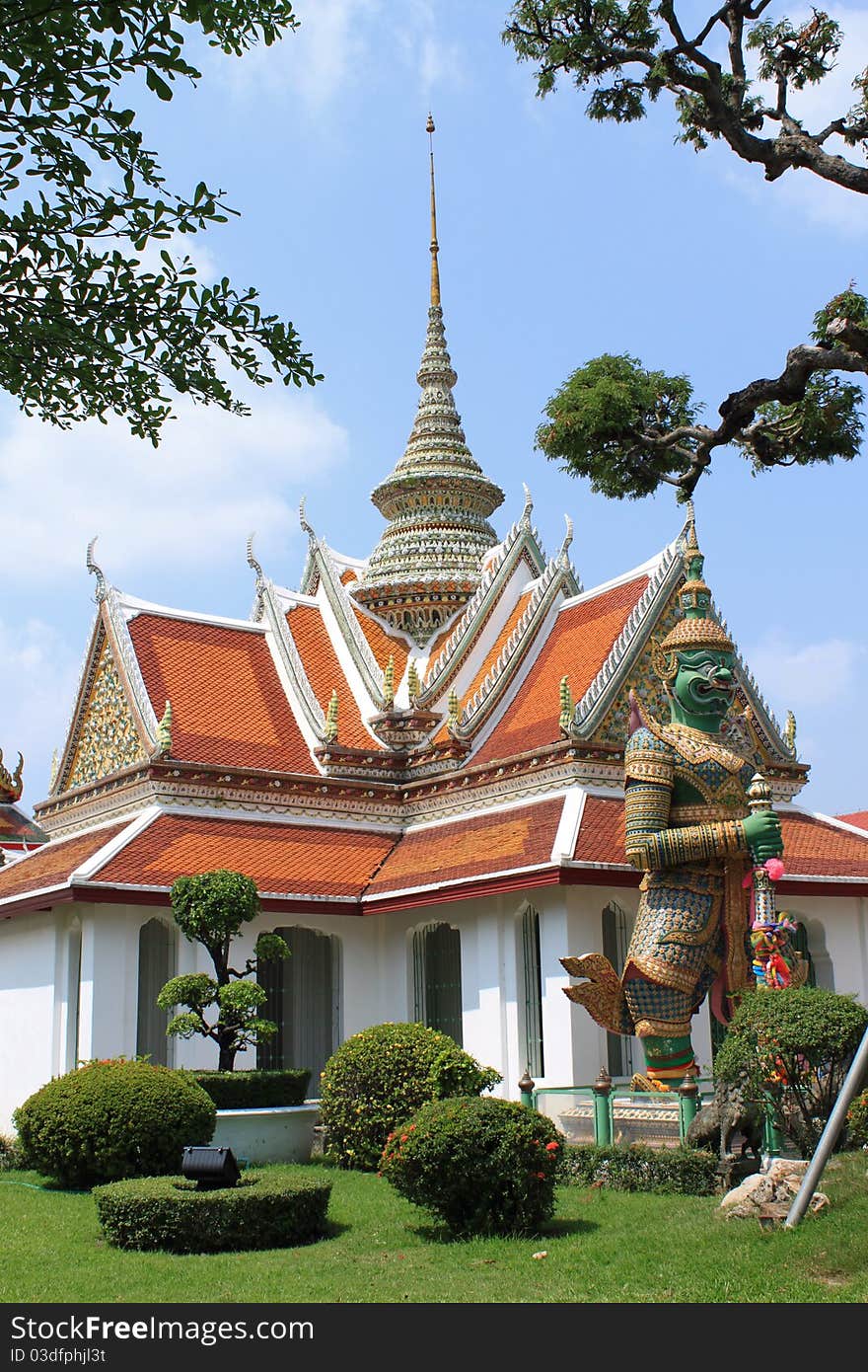 Buddhist Temple in Bangkok, Thailand