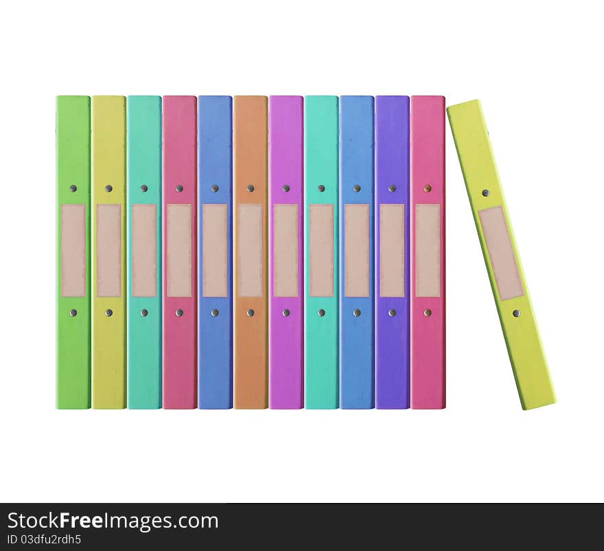 12 folders colors