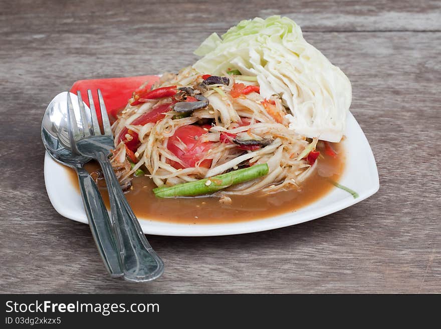 Papaya salad