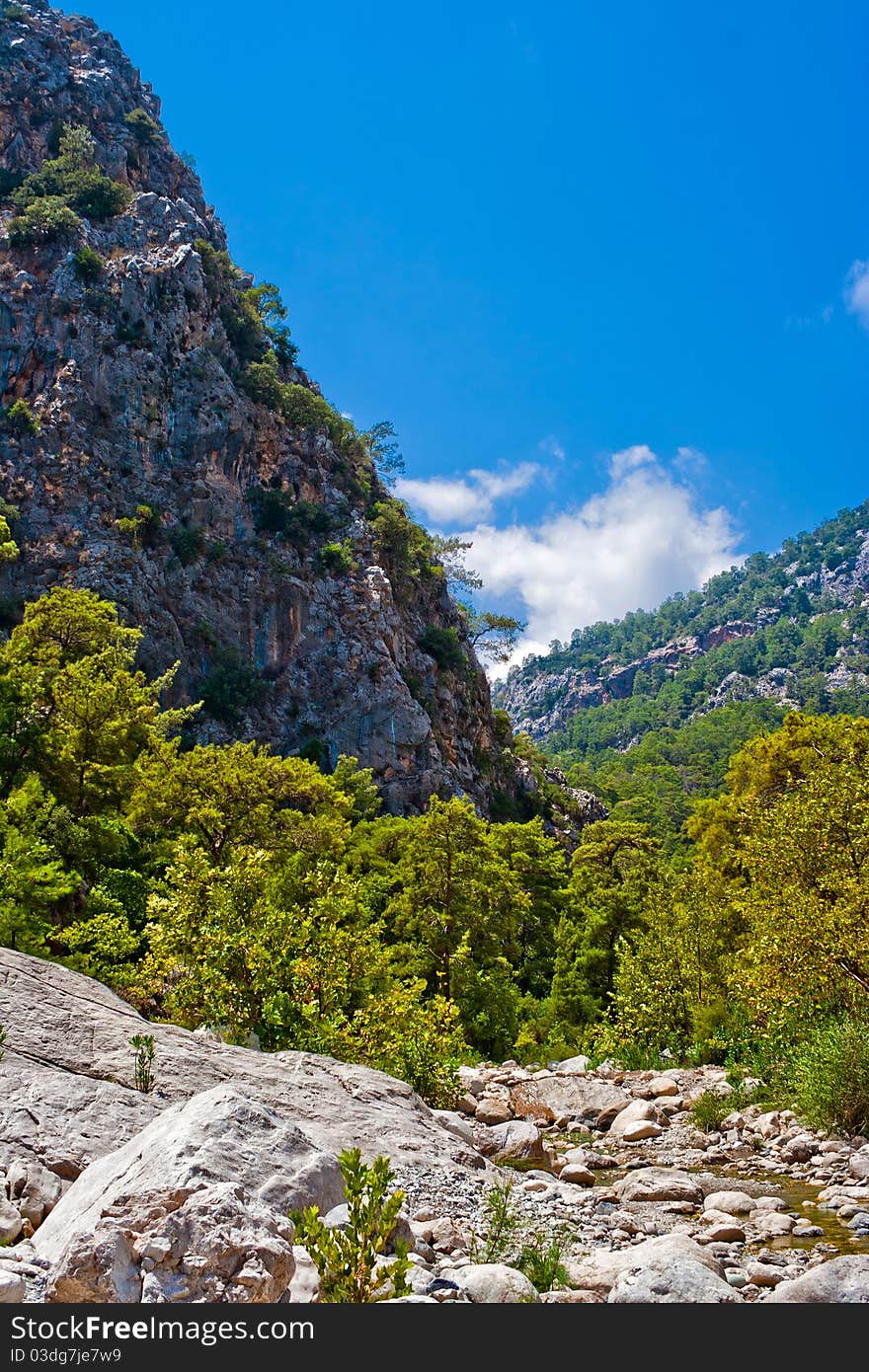 View of the canyon Goynuk in Taurus Mountains. Turkey. View of the canyon Goynuk in Taurus Mountains. Turkey