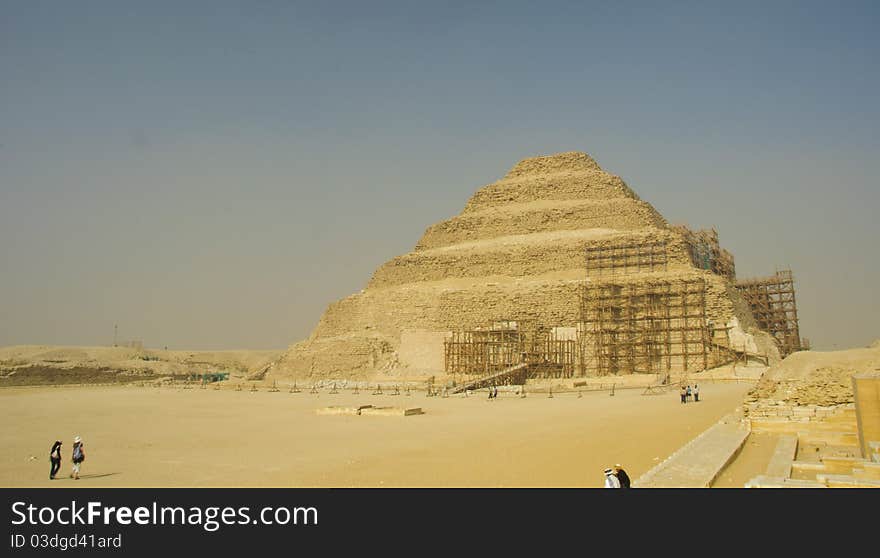 The Step Pyramid In Saqqara, Egypt