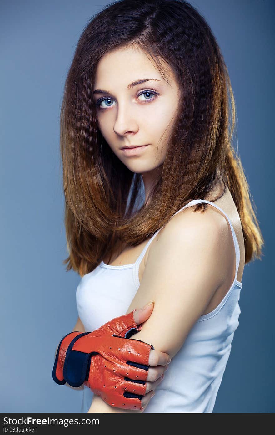 Shot of a sporty young woman.