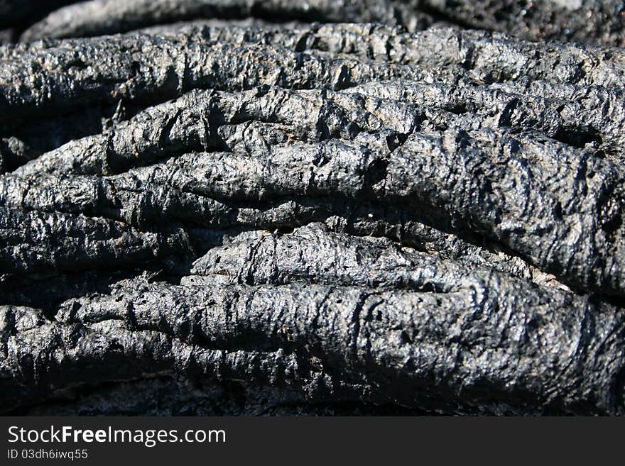 Lava from the vulcano san juan, la palma spain. Lava from the vulcano san juan, la palma spain