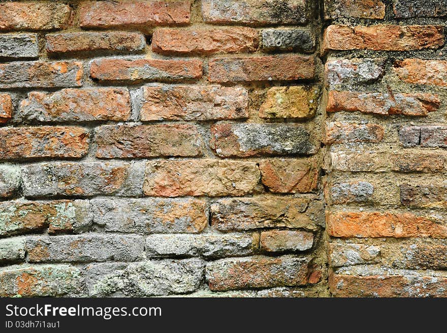 Abstract View Of An Old Brick Wall Forming A Wallpaper