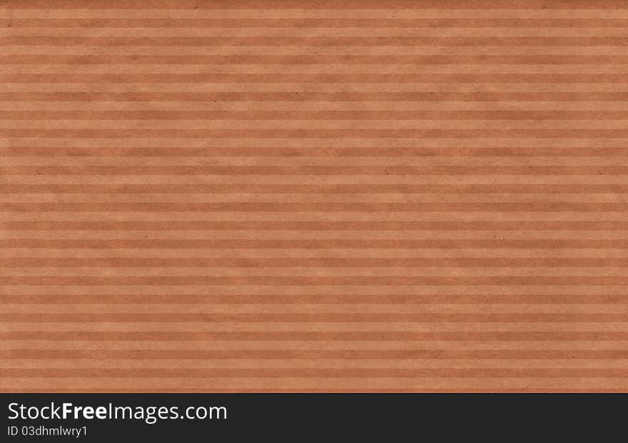 Brown blank ribbed cardboard texture