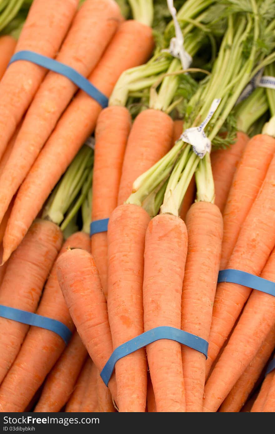 Close up on some carrots.