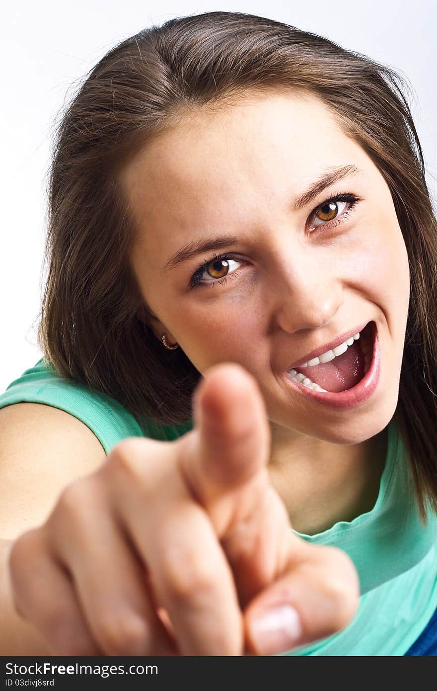 Portrait of the young woman of the student. Portrait of the young woman of the student