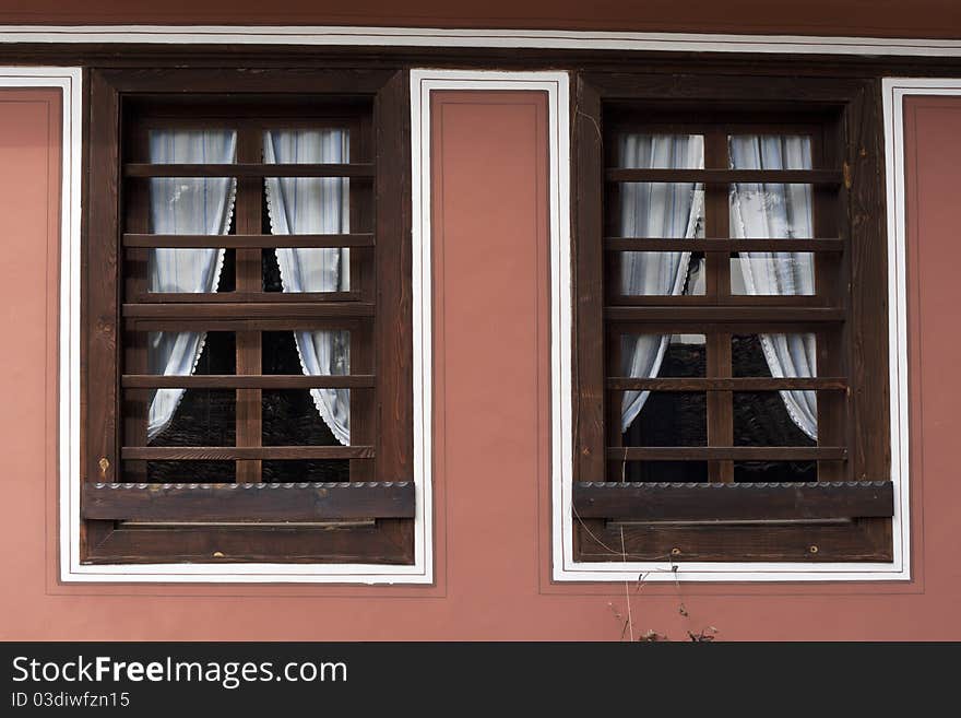 Old wooden windows