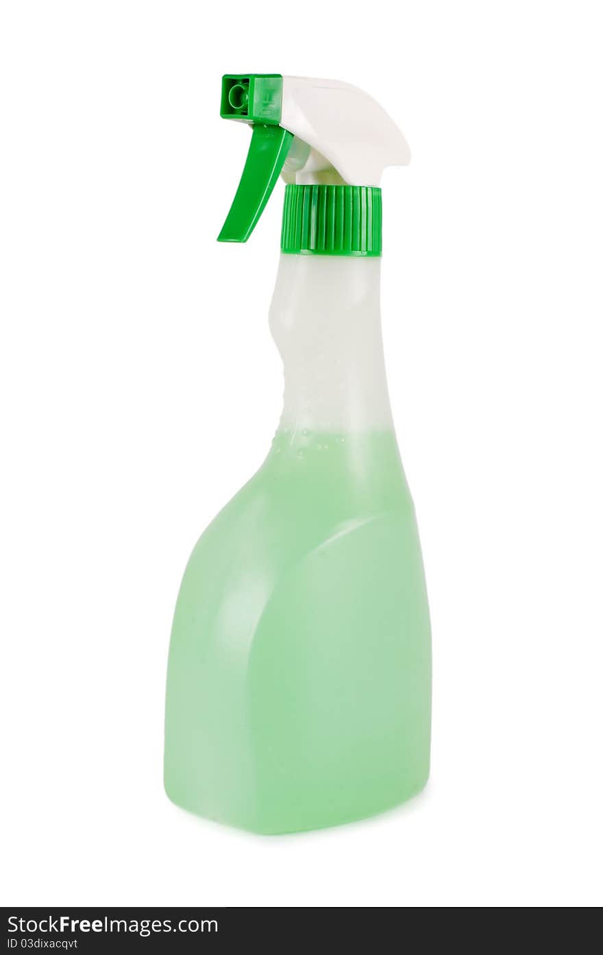 Plastic bottle isolated on a white