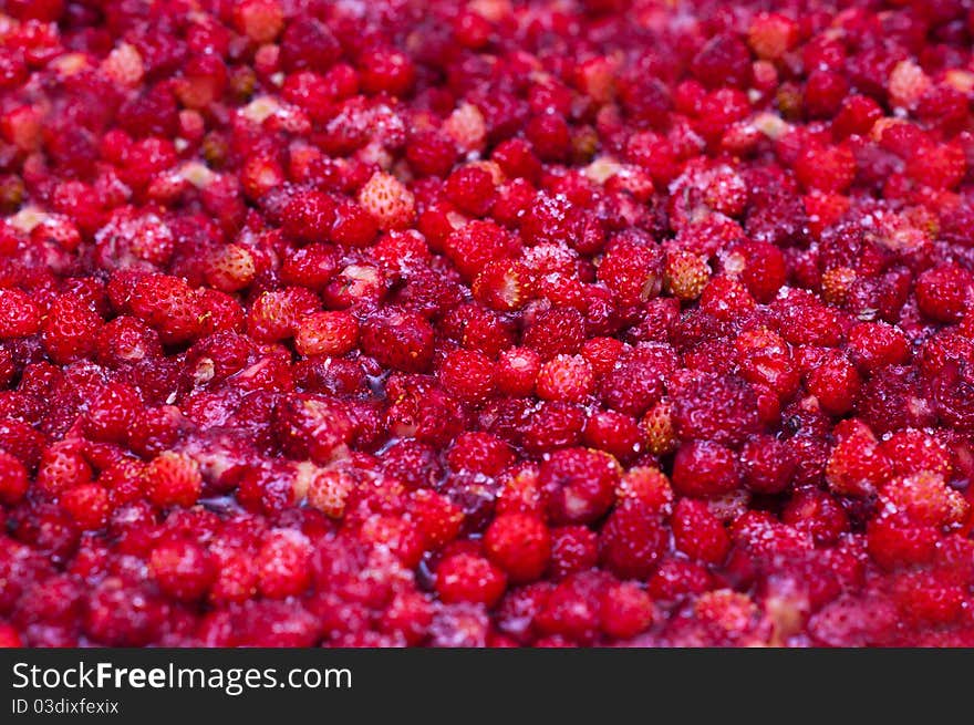 Closeup of fresh berries. background