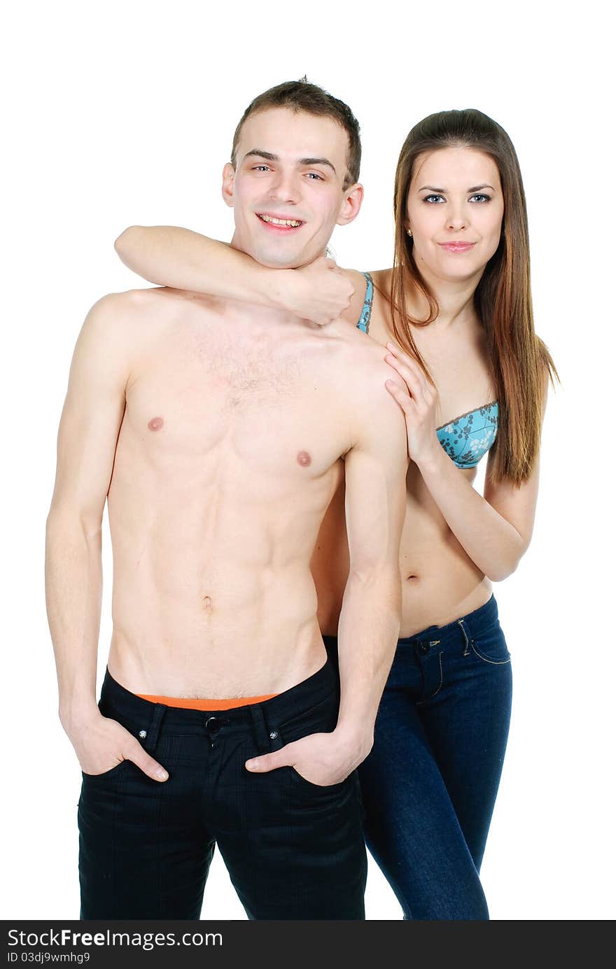 Young couple posing