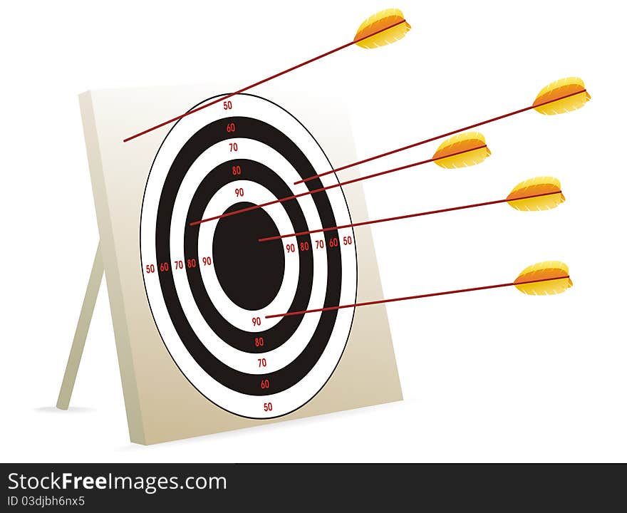 Vector Of Target And Arrows