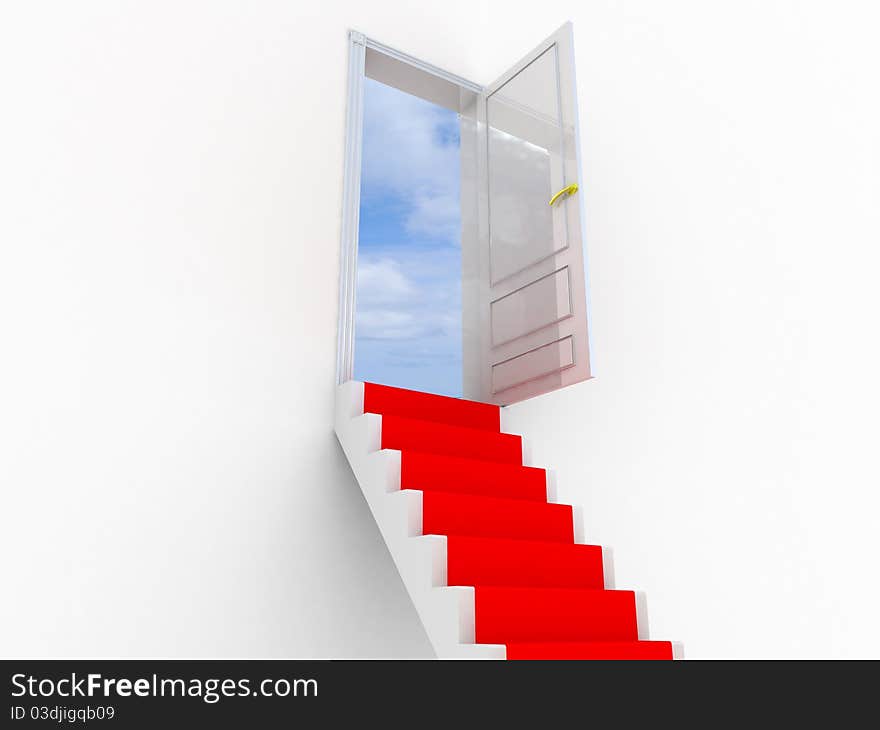 Stairway to solution. Success concept. Stairway to solution. Success concept.