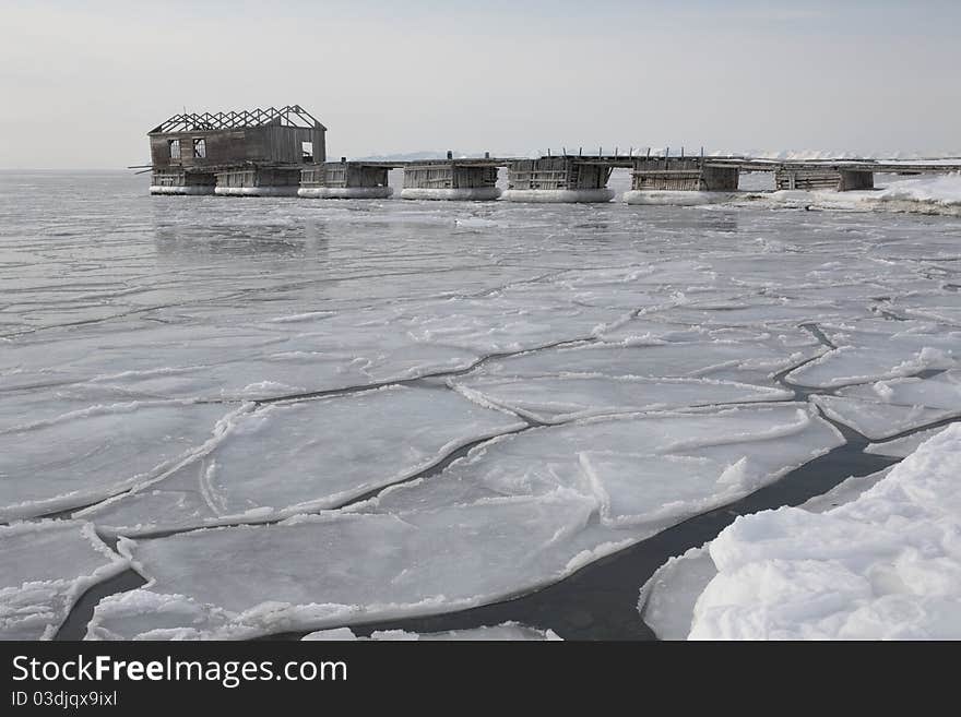 Abandoned Harbor In The Arctic, Spitsbergen