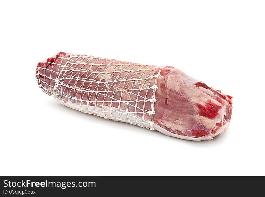 Fresh beef isolated on white background