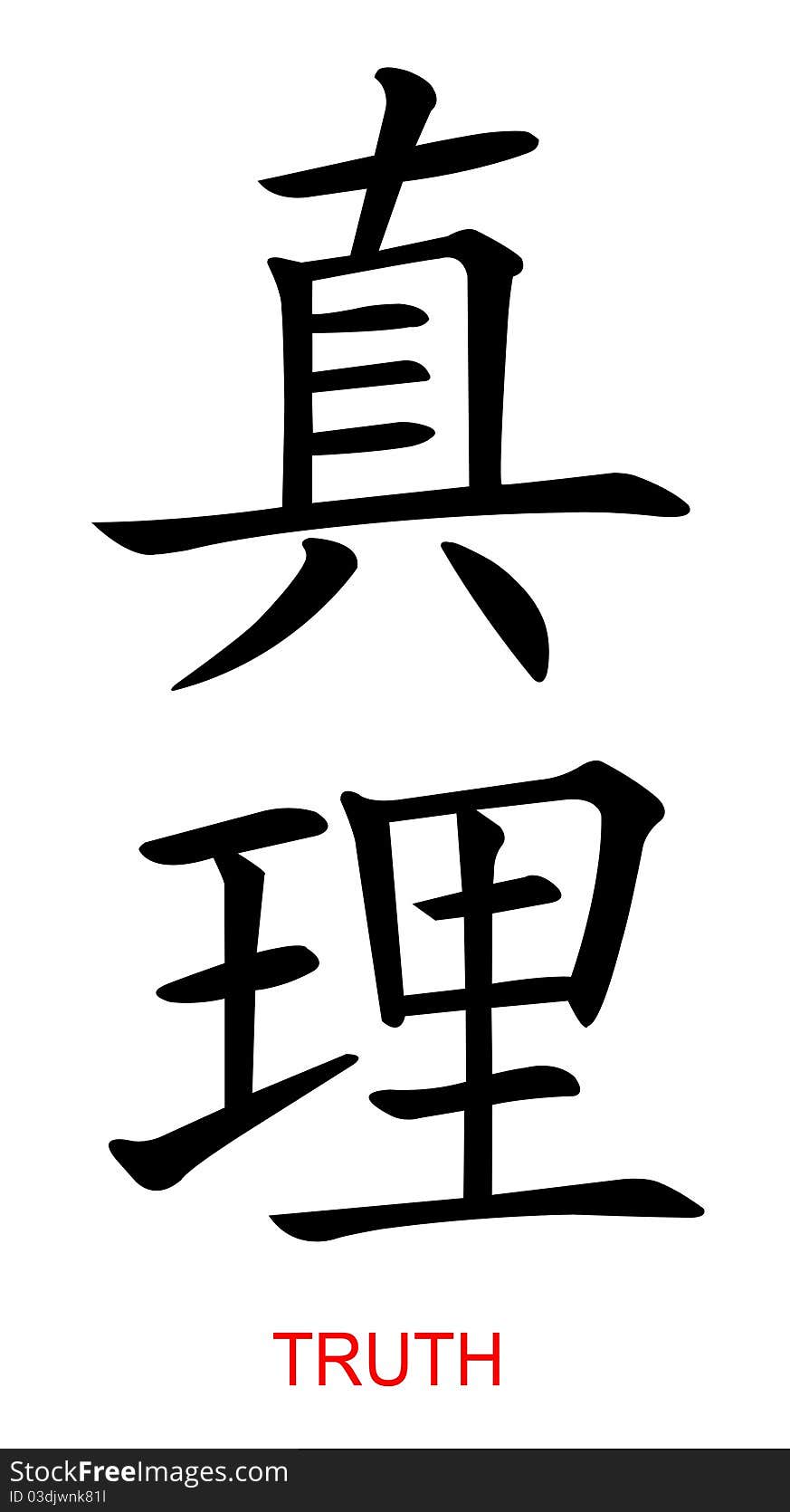 Truth - write in chinese character