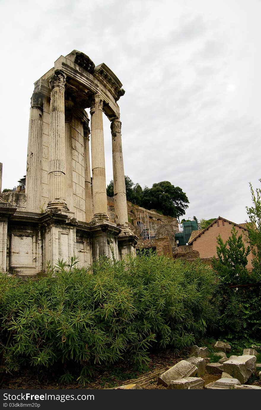 Temple of Vesta at the Roman Forum