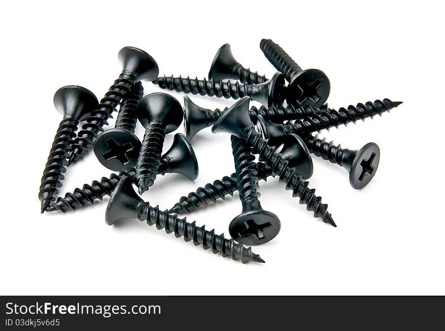 Small handful of black screws