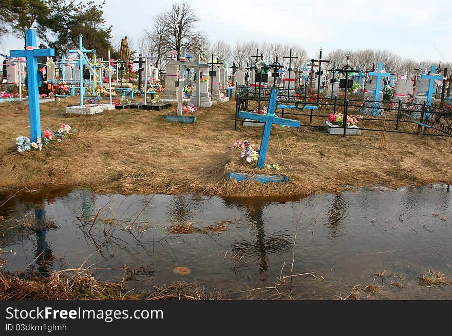 Cemetery in the water