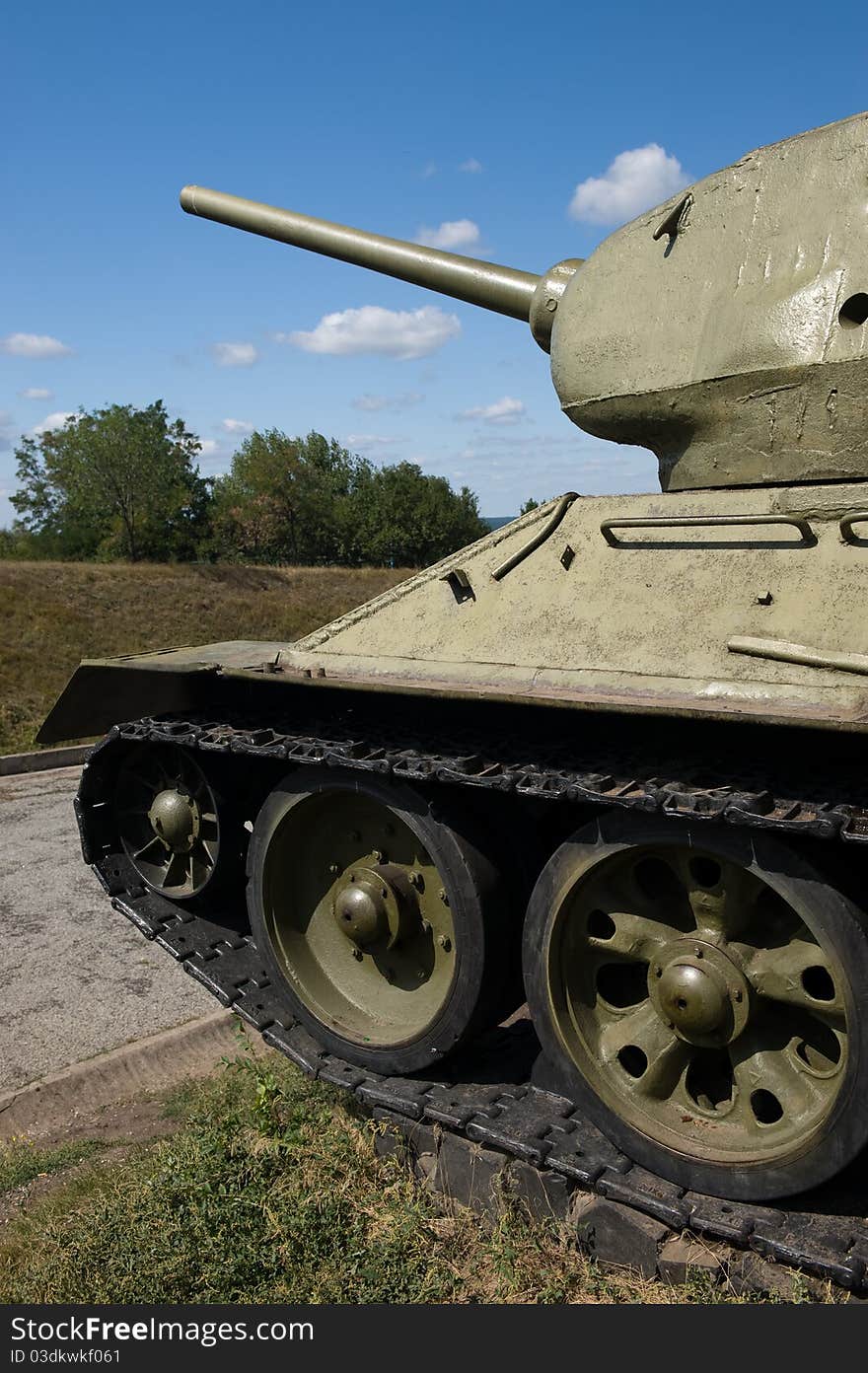 Monument to the tank of times of great patriotic war. Monument to the tank of times of great patriotic war