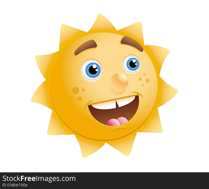 Illustration of the positive sun